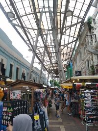 Der Außenbereich des Central Markets, gleich bei mir uns Eck